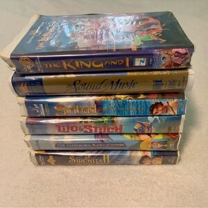 Classic Animated VHS Movie Collection Sinbad Lilo Stitch New Groove